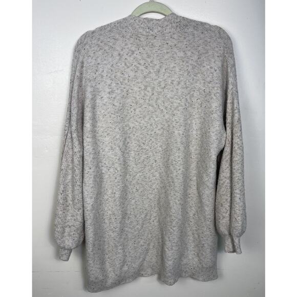 Jessica Simpson Cream Knit Open Front Cardigan Sweater XL - Picture 2 of 3